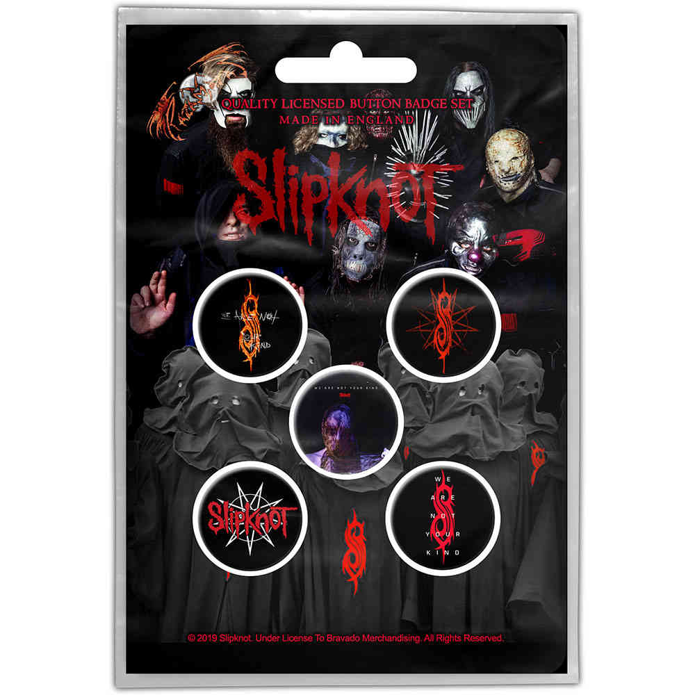 Slipknot - We Are Not Your Kind Bouton broche - Lot de 5 - Multicolore